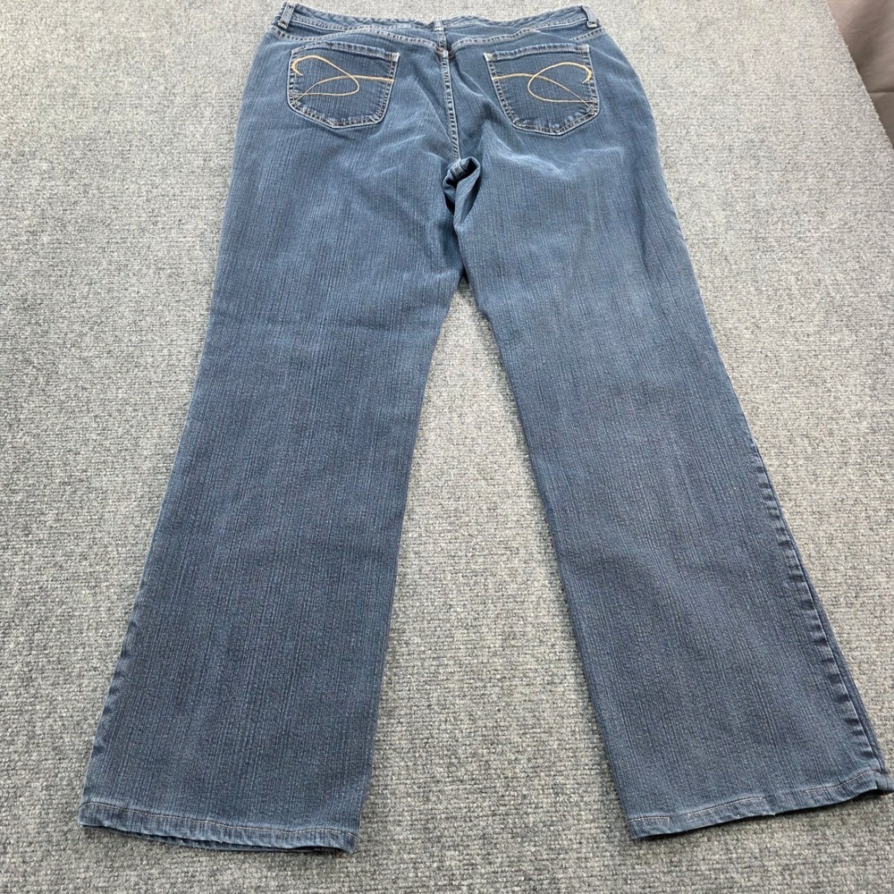 Chico's Platinum Tall Bootcut Jeans Women's Dark Wash Denim Stretch - Picture 8 of 9